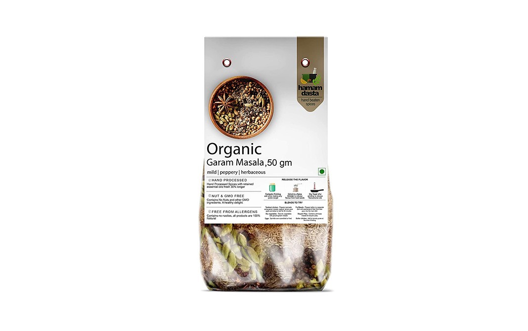 Hamam Dasta Organic Garam Masala    Pack  50 grams